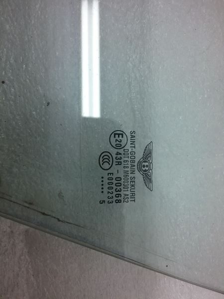 L/F Left Driver Front Door Vent Glass Window 2005 BENTLEY CONTINENTAL GT 5-2-3RM