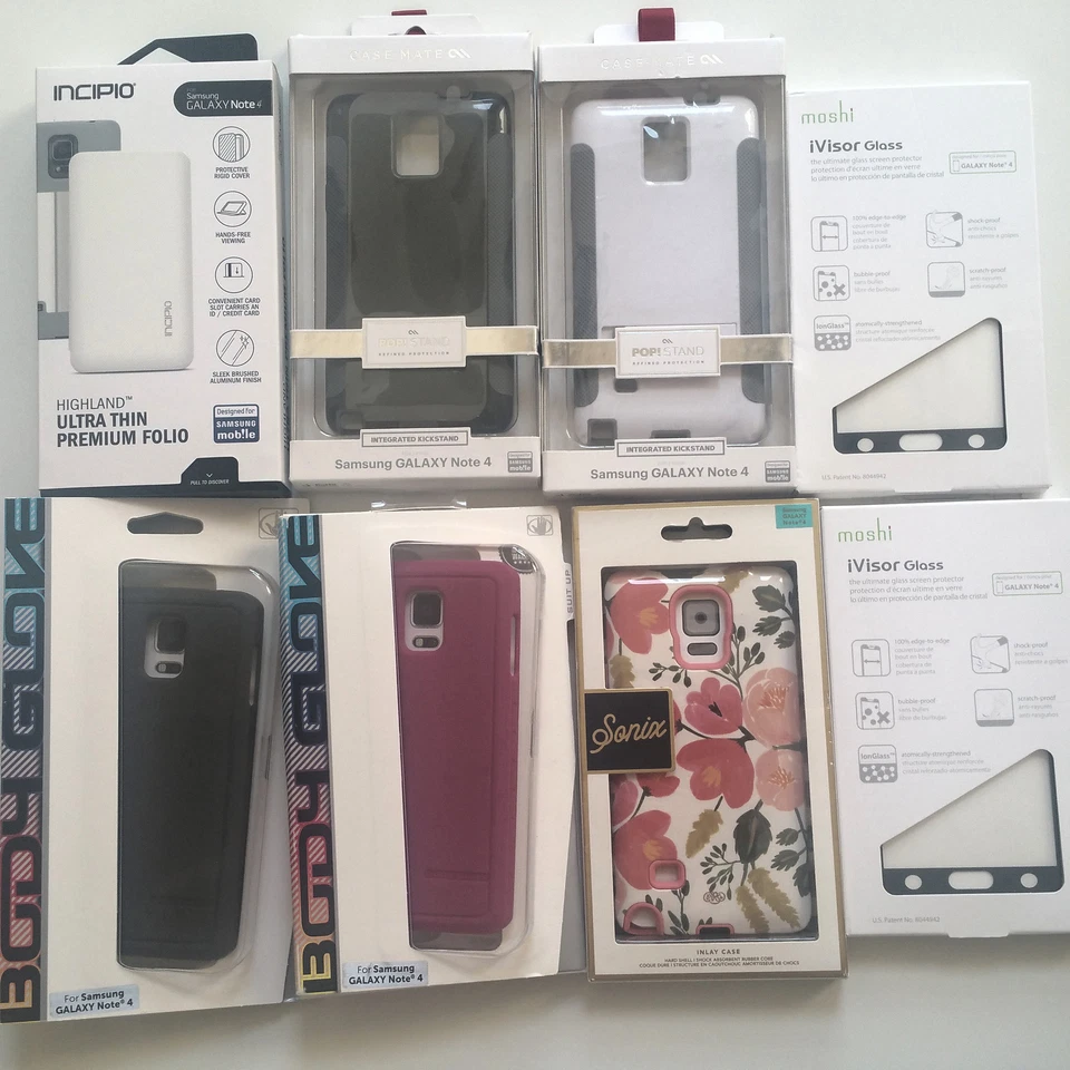 Funda Samsung Galaxy Note 4 Incipio BodyGlov Casemate Sonix Pantalla Moshi A Granel Nueva Foto 2 de 4