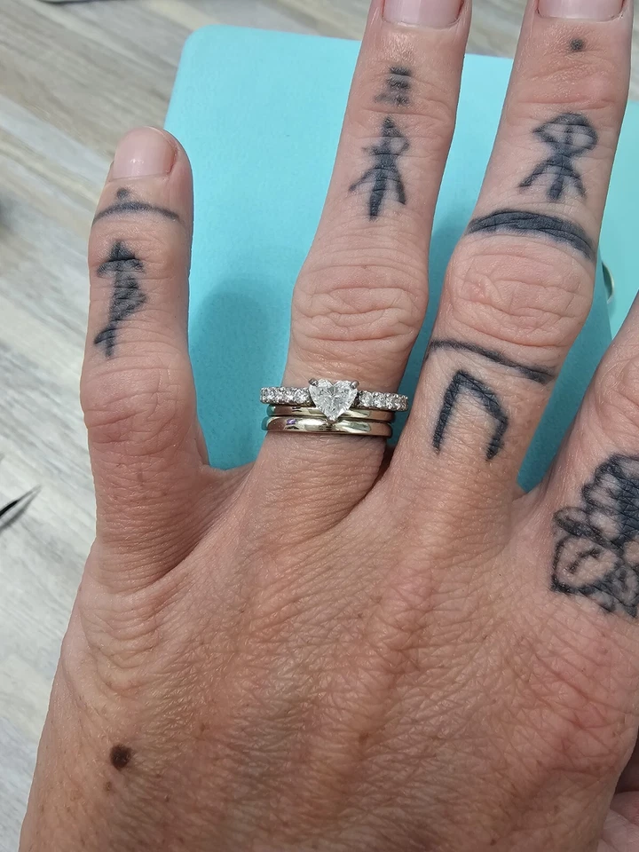 Anel de coração de diamante natural GIA - Imagem 4 de 4