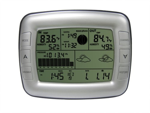 Digital Weather forecast station with Sunrise and Sunset times and moon phase - Picture 3 of 5