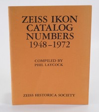 ZEISS HISTORICA SOCIETY ZEISS IKON CATALOG NUMBERS 1926-72/222174
