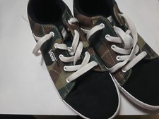 Vans Unisex Kids Black Old Skool Lace Up Camo Athletic Sneaker US Youth 4