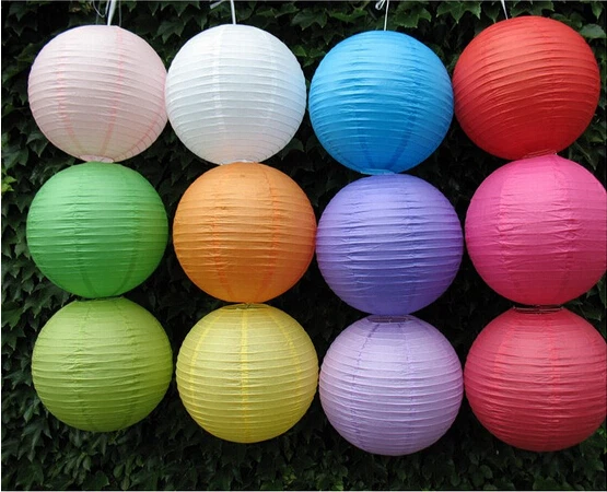 Lanterne Di Carta Cinesi Colorate 40 Cm Rosa - Decorazioni Pieghevoli Per Feste E Matrimoni (Confezione Da 9)