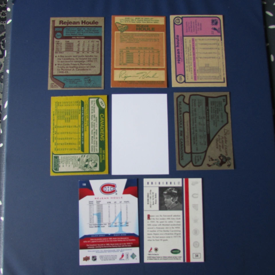 REJEAN HOULE (9 DIFF) O-PEE-CHEE TOPPS CUBIERTA SUPERIOR 1977 2008 CANADIENSES Foto 2 de 4