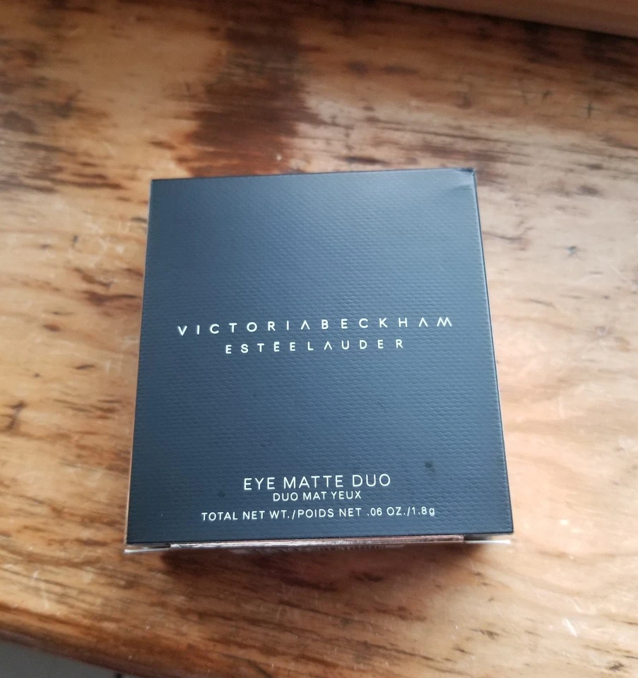 VICTORIA BECKHAM * ESTEE LAUDER EYE MATTE DUO 03 SAPHIRE/ORANGE VIF NEW BOXED 📦 - Image 3 of 4