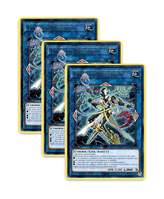 Yugioh! Tri-Gate Wizard CRBR-EN050 (R) 1st Ed 3x ''Cyberse/Link Support''