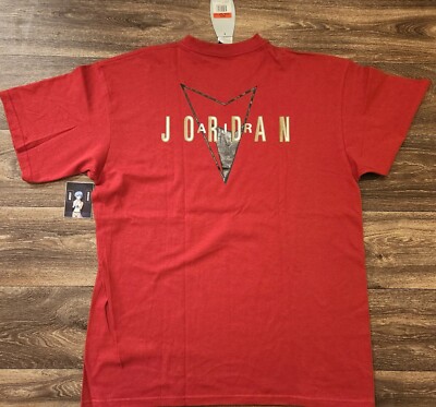 NWT Nike Air Jordan Retro Vintage NOS T-Shirt Red Size Medium
