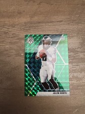 2020 Mosaic Jalen Hurts Green Prizm Rookie Card RC #222 Philadelphia Eagles