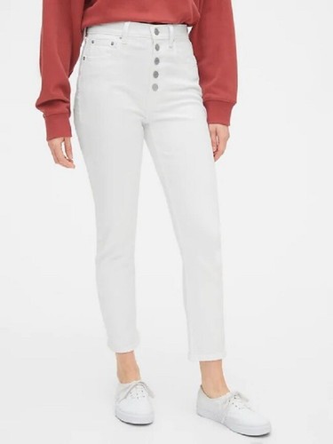 GAP HIGH RISE CIGARETTE JEANS, SIZE 4 