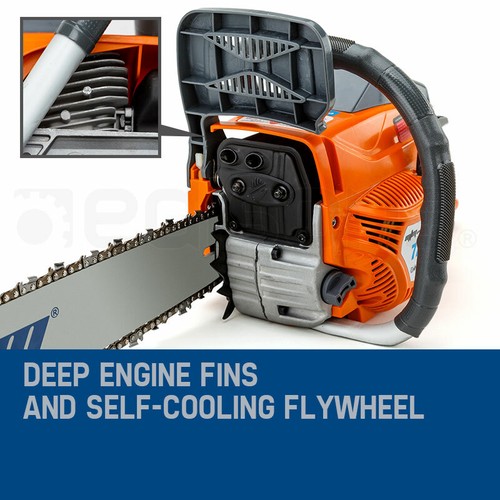MTM Petrol Commercial Chainsaw 22" Bar Chain Saw E-Start Tree Pruning Top Handle - Picture 3 of 12