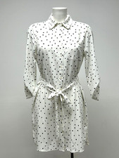 Ex M&Co Ladies Heart Print Belted Mini Shirt Dress Sizes 10 12 14 16 18 20