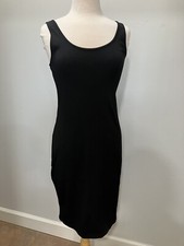 Express Women Black Long Fitted Sexy  Dress