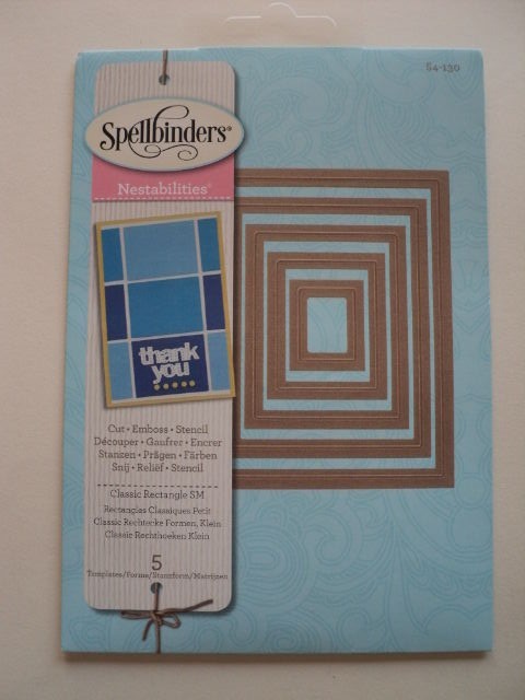 SPELLBINDERS NESTABILITIES CLASSIC RECTANGLE SMALL (5 DIES) S4-130 BNIP
