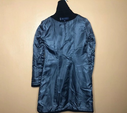 AK Anne Klein Women's Size XS Black Peacoat Wool Blend Fitted Long Sleeve - Picture 12 of 12