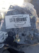 100 PCS Dual Coax Flex Clamps Clips Fasteners w/Screw Cable Straps for RG6 RG59