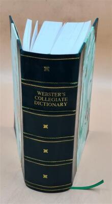 Webster'S Collegiate Dictionary. The Largest Abridgment Of Webst [Leather Bound]