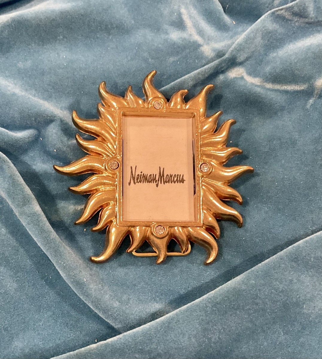 JAY STRONGWATER MINI GOLD STARBURST JEWELED PICTURE FRAME | eBay