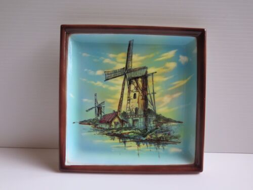 VINTAGE “WINDMILLS” CERAMIC WALL PLAQUE - Picture 1 of 4
