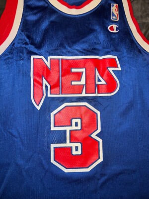 DRAZEN PETROVIC Champion NEW JERSEY NETS Jersey 36 NBA Blazers
