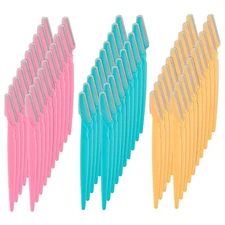 60Pcs Eyebrow Razors Multipurpose Exfoliating Dermaplaning Tool Face Razor US