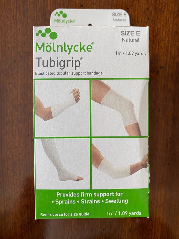 Molntycke Tubigrip Support Elastic Tubular Bandage size E Natural