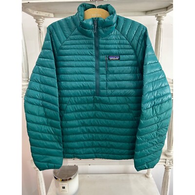 Patagonia Men's AlpLight Down Pullover Borealis Green Size XS