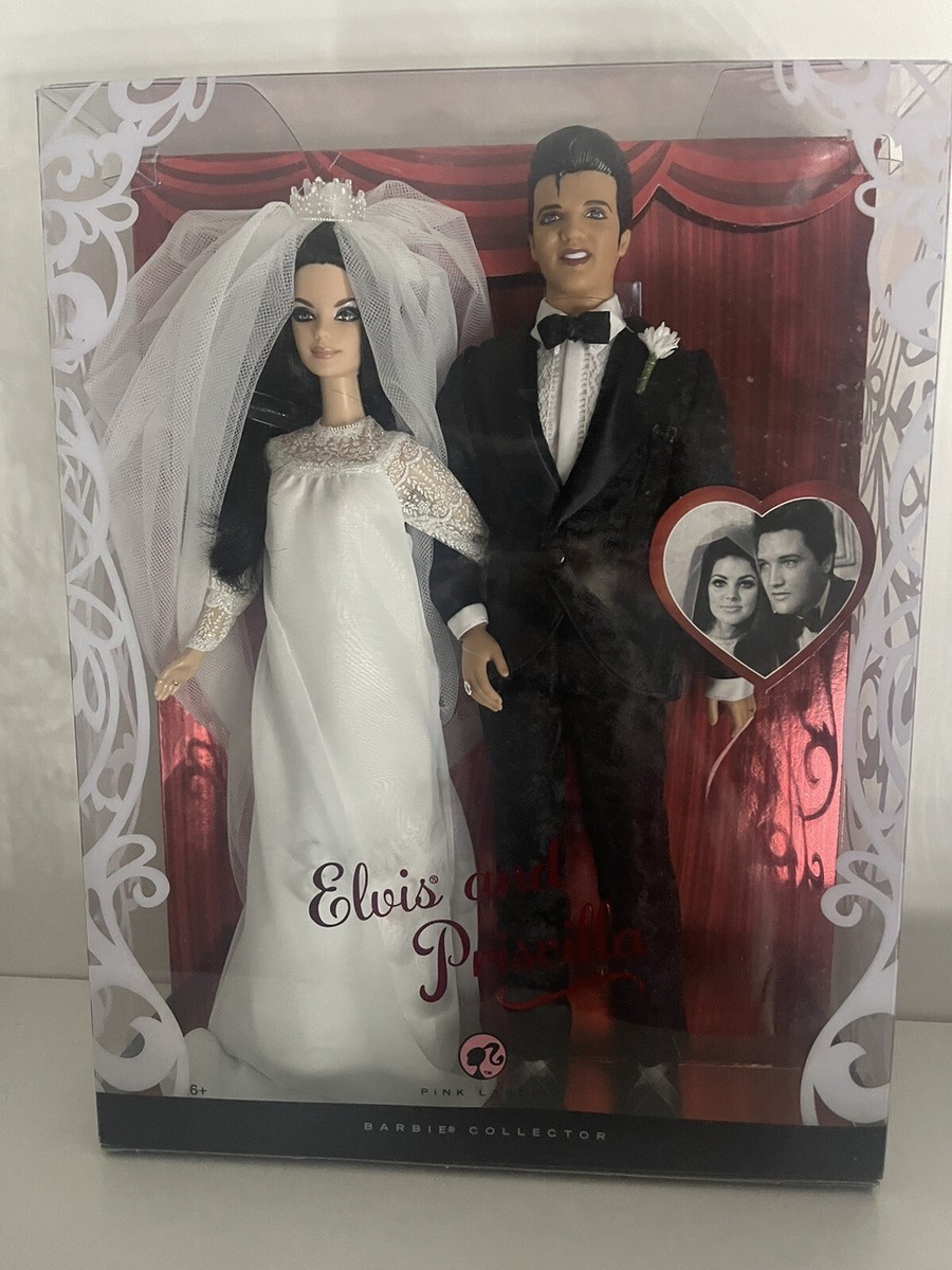 Barbie Elvis and Priscilla Dolls Wedding Gift Set 2008