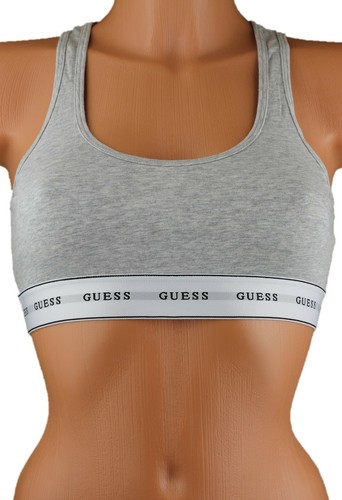 GUESS Damska Damska Basic Bralette Szara w kolorze XS S M L XL - NOWA - Zdjęcie 1 z 2