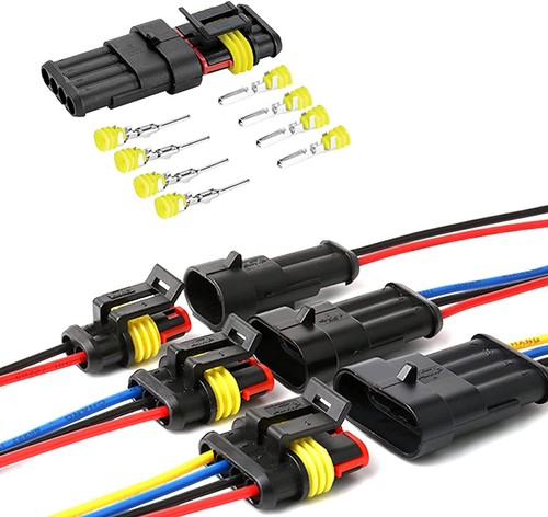 5-20 Sets 1/2/3/4/5/6 Pin Waterproof Automotive Electrical Wire Connectors Plug - Picture 13 of 32