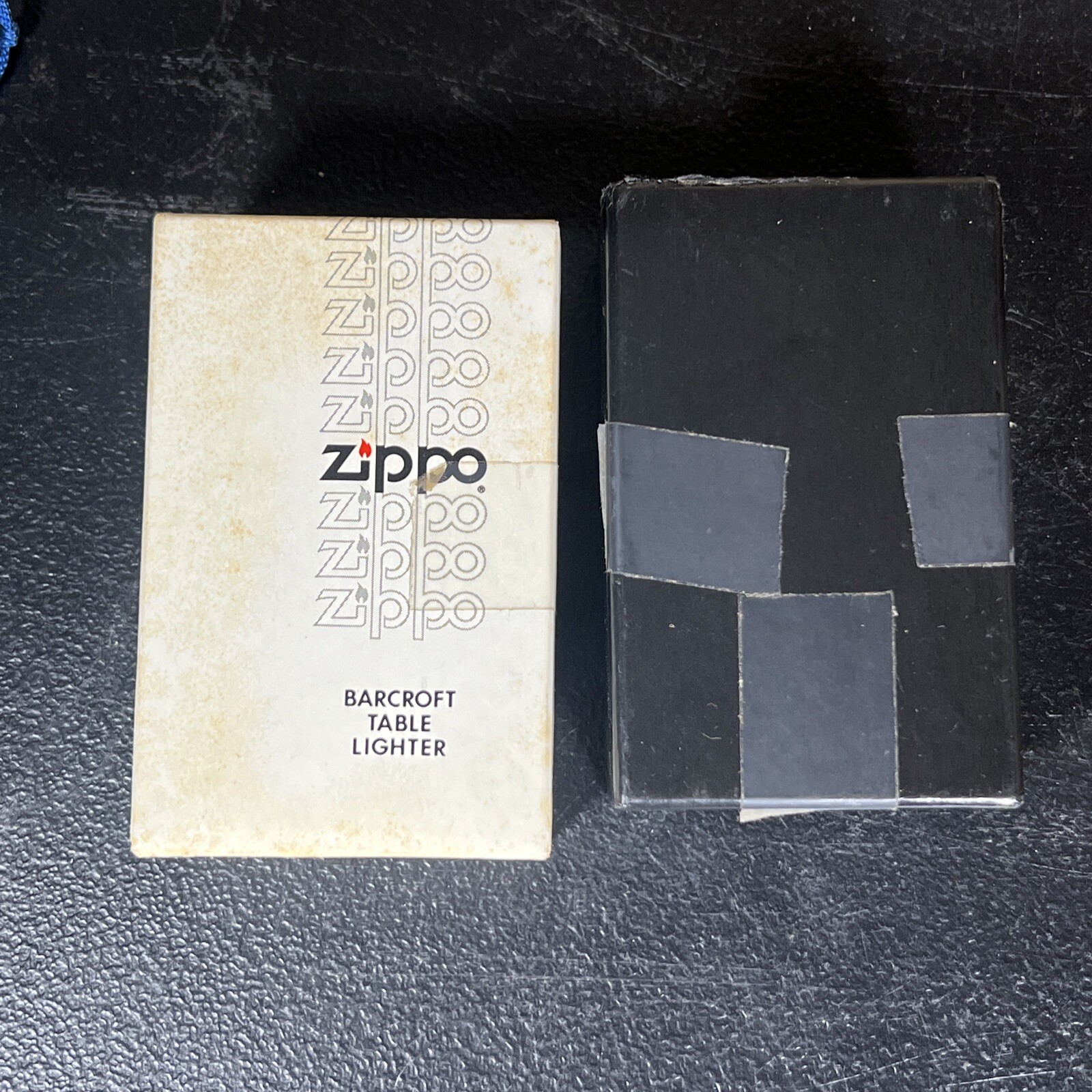 Vintage Barcroft Zippo Table Lighter 2 Sided / MIB eBay