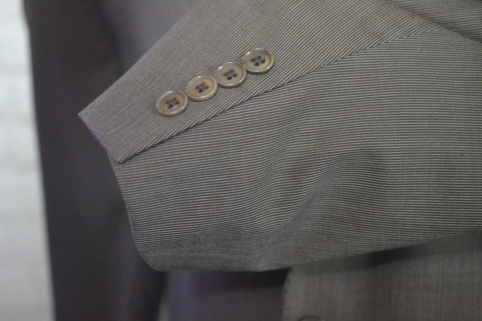 MURANO мужской коричневый Athletic Fit шерсти Sport пальто Blazer куртка размер 44S - Изображение 4 из 4