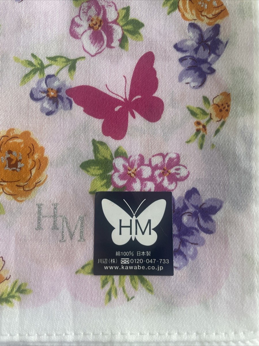 Handkerchief HM Hanae Mori brand new, bitterly and flowers