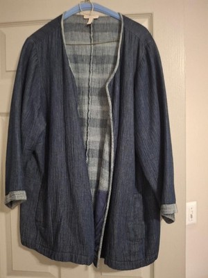 Eileen Fisher 1x Jacket pre-owned good condition 100 organic cotton