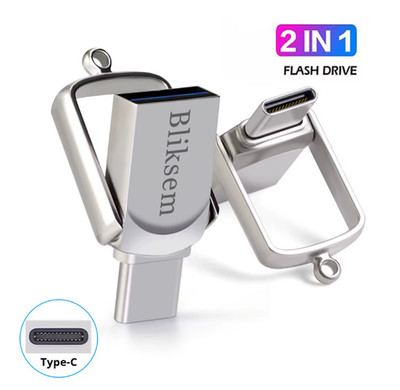 USB Stick 128GB USB-C OTG Speicherstick schnelle Datenübertragung Metall Handy