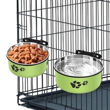 Stainless Steel Dog Crate Bowls for Kennels 34oz  25oz Options