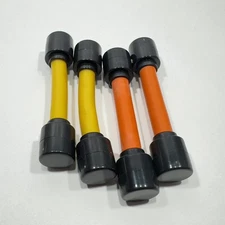 6 Second Abs Exercise Machine Original Yellow Orange Lot of 4 Bands Replacement