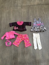 15" American Girl Doll Bitty Baby Fall Outfit ,Dress,purse Lot Of 6
