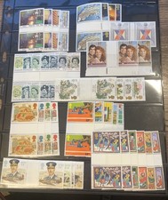 GB QEII 1986 Gutter Pair  Full Commemorative Stamp Year Set SG1308 - SG1346 MNH