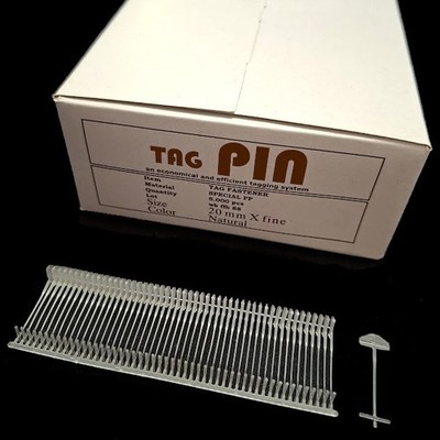 EF520= 5.000 Tag Pin Heftfäden 20mm fein transparent Fäden für Etikettierpistole