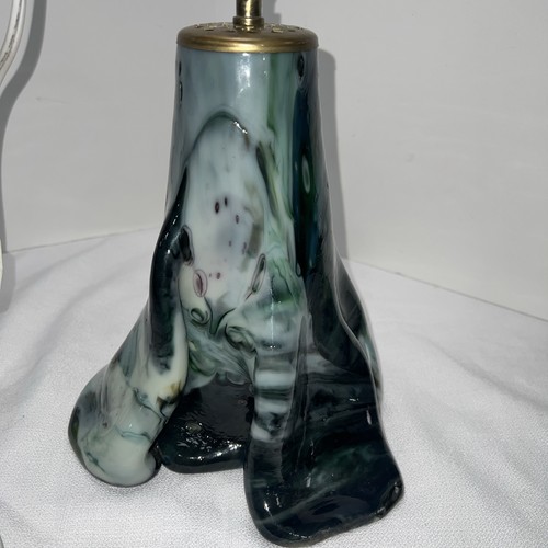 Handmade Very Unique Blown Or Draped Pendant Light. - Picture 3 of 17