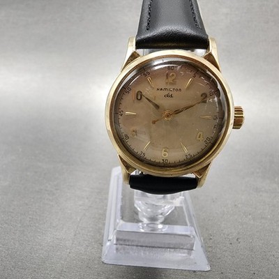 Hamilton CLD Watch Men 29mm Champagne Dial Gold 10K Gold Filled