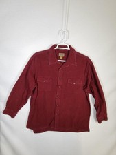 Vintage St. John's Bay Shirt Mens XL Red Chamois Cloth Flannel Button Up 90s