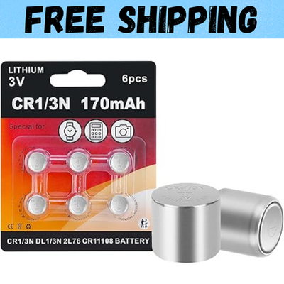 #ad 6 Pack 1 3N CR1 3N DL1 3N 3V Lithium Battery High Capacity for Laser Sights Came $11.09