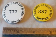 Lot de pin's Transfert Pennsylvania Harvest Home Fair 1977 100e anniversaire et booster
