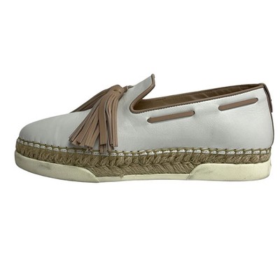 TOD'S - White Pink Beige Leather Women's Shoes