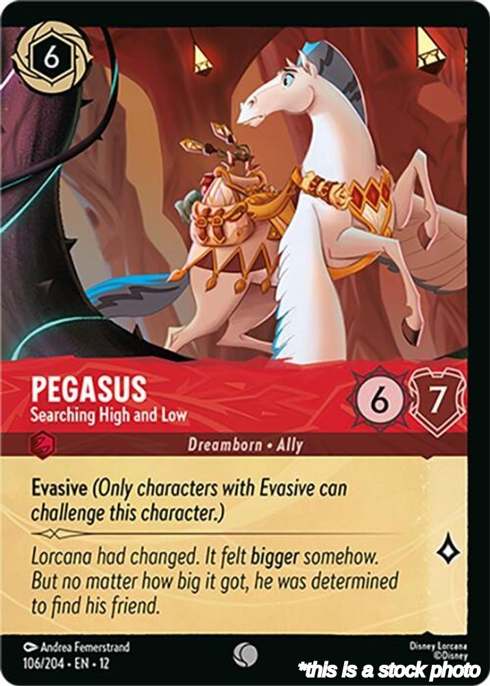 Pegasus - Searching High and Low (Foil) 106/204 FOIL Disney Lorcana Set 12 NM