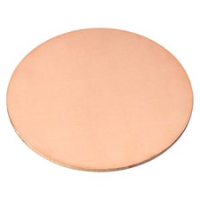Pure Copper Sheet 4" x 0.12" 9 Gauge T2 Copper Metal Round Plate