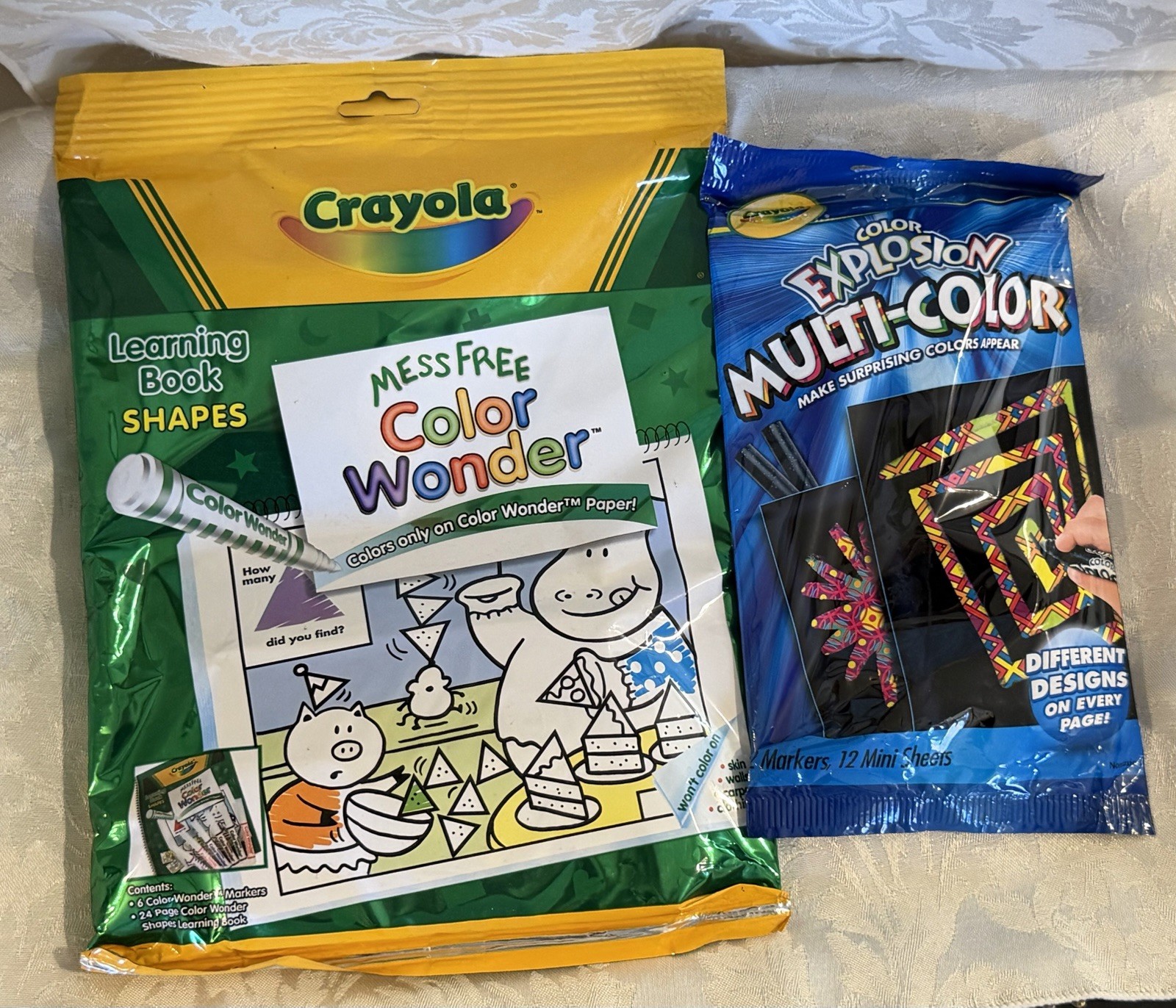 NEW 2003 Crayola Color Wonder Shapes & 2011 Color Explosion 