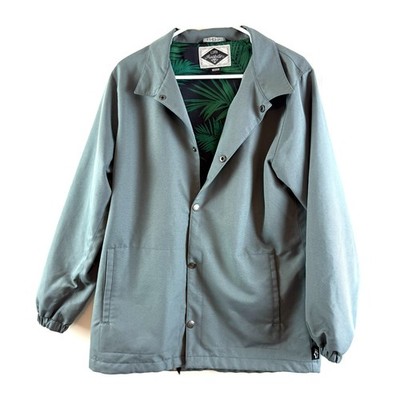 Airblaster Shell Bruiser Jacket Green Button Up Wind Casual