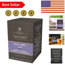Earl Grey Black Tea - Individually Wrapped, 20 Count Pack for Refreshing Brews